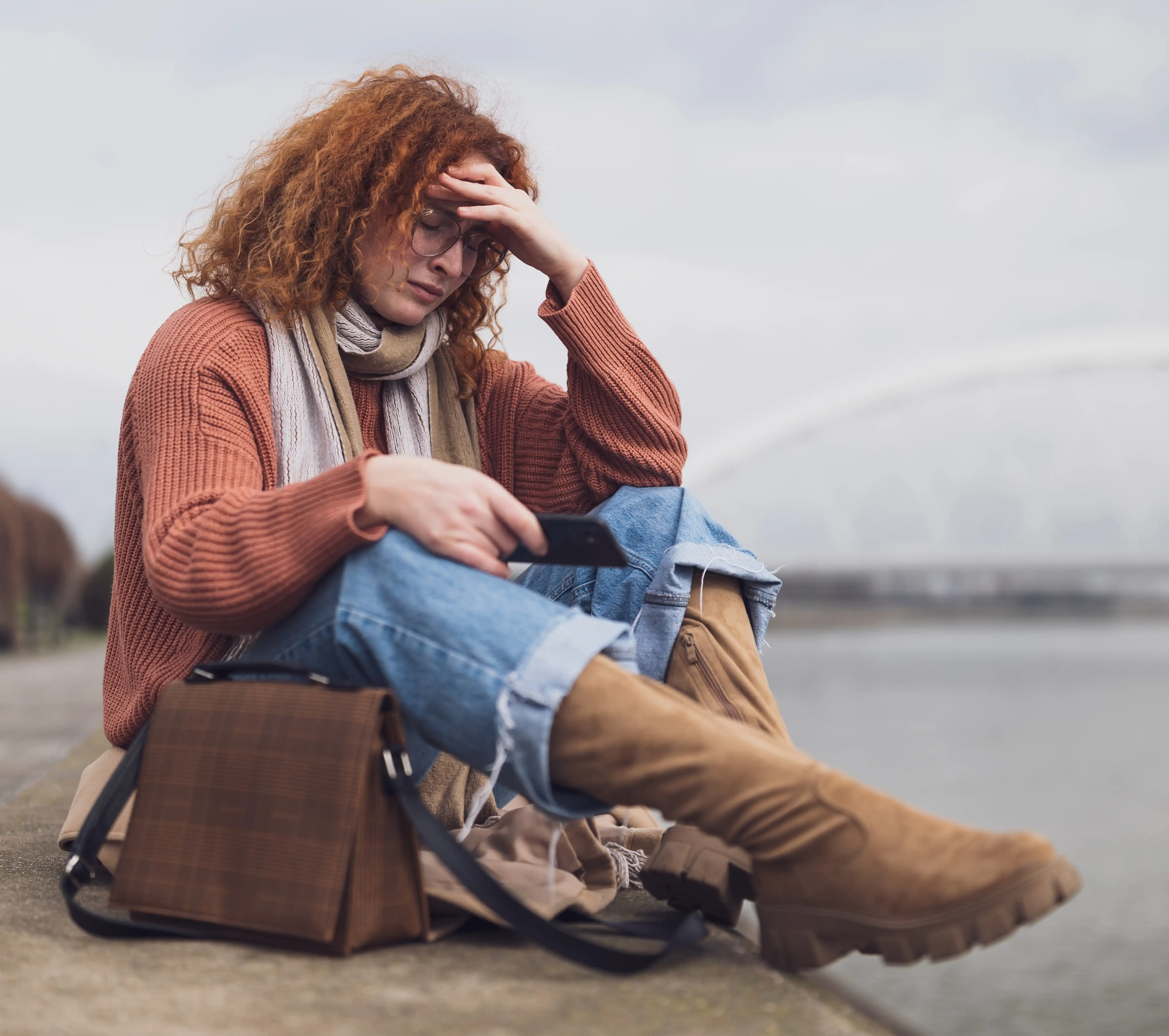 depressed man